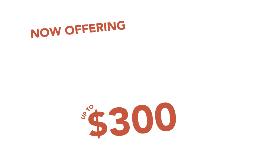 Rebate-300 Manufacturer's Rebate up to $300
